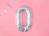 Balon foliowy litera "o", 35cm, holograficzny