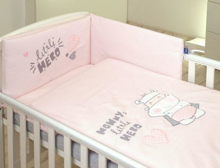 Amy pościel 3-elem. 100x135cm k3 hero pink m102 804372