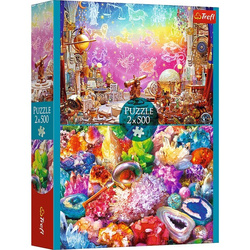 Puzzle Trefl 2x500 Kosmos i kryształy 374995