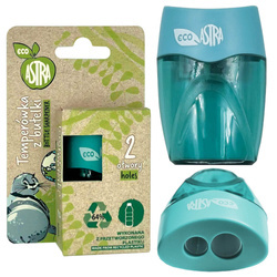 Temperówka z butelki 2 otwory,metalowe ostrze ECO Astra blister eco 168647