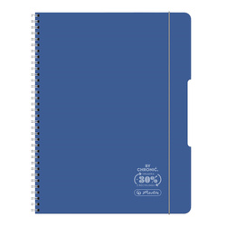 Herlitz Kołozeszyt A4 80k krata 70g 2 spirale Eco PP Granat 500271