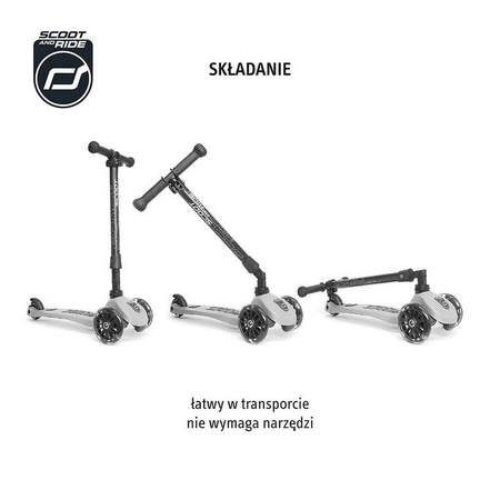 Scootandride highwaykick 3 led hulajnoga ash