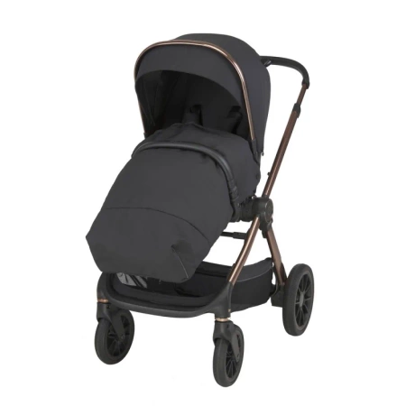 Espiro Code 10 clever black Wózek 2w1 z gondolą składaną na płasko a spacerówka automatycznie