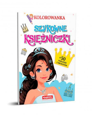 Kolorowanka szykowne księżniczki z naklejkami 330139