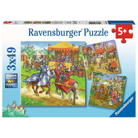 Puzzle Ravensburger 3x49el Rycerze 051502