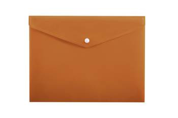 Koperta na zatrzask z kieszenią a4 pp-116 penmate pomarańczowa