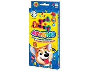 Kredki ołówkowe Astrino trójkątne 12 kol 157894