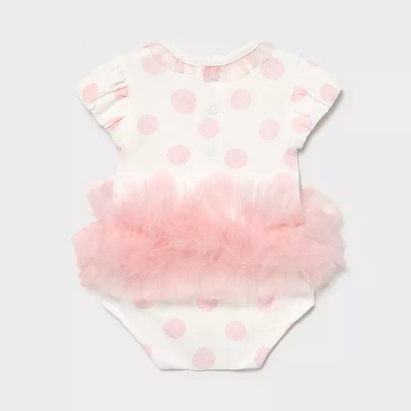 Mayoral Body tutu z opaską kolor 28 Pale blush rozmiar 6-9 m