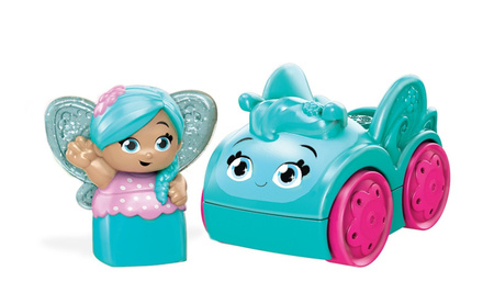 Mega bloks kwiatowe wróżki w autku gkx81