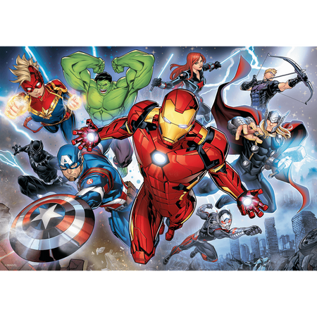 Puzzle Trefl 200 Waleczni Avengersi/ Disney Marvel The Avengers 132601