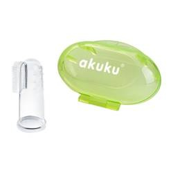 Akuku szczoteczka silkonowa w etui green (12/24/144) 400264