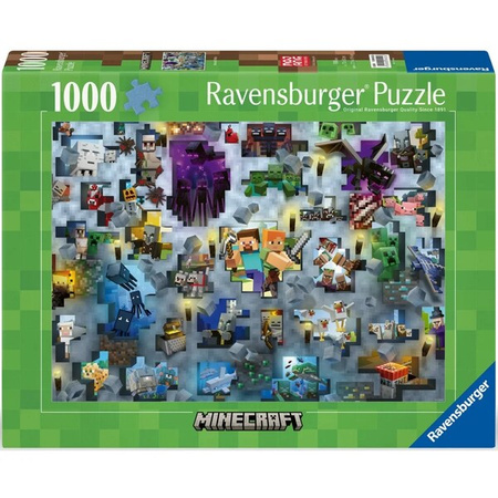 Puzzle Ravensburger 1000el Challenge Minecraft 004226
