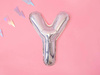 Balon foliowy litera "y", 35cm, holograficzny