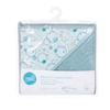 Ręcznik z kapturem printed line bubbles 100x100 Ceba Baby