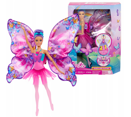 Barbie HXJ10 Lalka tańczaca Motylkowa Batetnica 230709