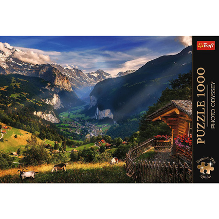 Puzzle Trefl 1000 Premium Plus Photo Odyssey Lauterbrunnen Valley Szaajcaria 108217