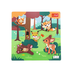 Trefl Zabawka drewniana Puzzle mini Forest 616248