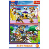 Puzzle Trefl 2x24 Psi dzień zabaw 344349