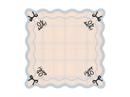 Serwetki Happy 40 12szt 33x33cm 078642