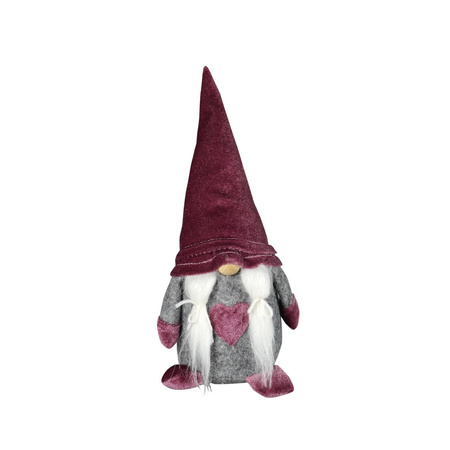 Skrzat z welurową czapką - różowy 230506