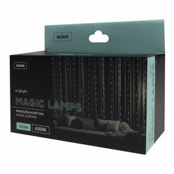 Magiczna kurtyna 100 led 1m x 1m 6500K DC5V 616206