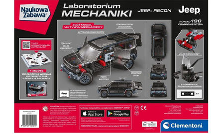 Clementoni Naukowa zabawa Laboratorium Mechaniki Jeep Recon 504015