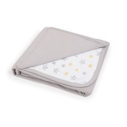 Kocyk dziecięcy  (90x100) Light grey + Yellow Stars 332710
