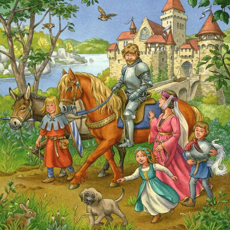 Puzzle Ravensburger 3x49el Rycerze 051502