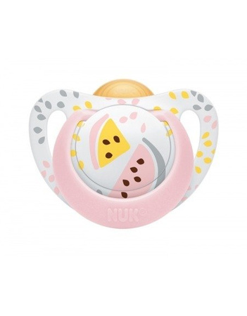 Nuk smoczki uspokajające lateksowe 0-6m genius color  260240