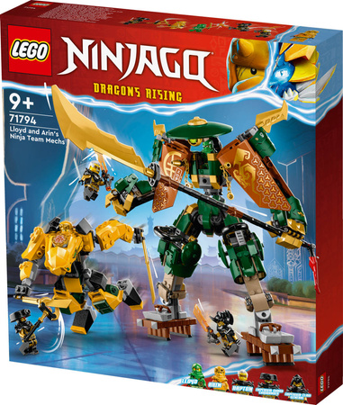 Lego 71794 Ninjago Drużyna mechów ninja Llojda i Arina