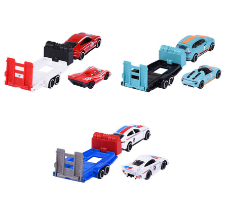 Majorette Porsche Pojazd z przyczepą 3 wzory 073162