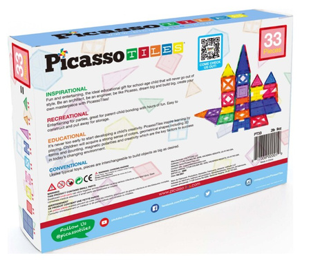 Picasso Tiles Klocki 33 elementy 020019
