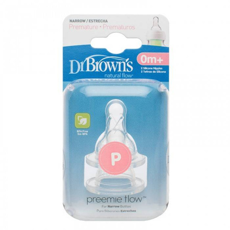 Dr. Brown's Smoczki Preemie 2szt silikon 0m+
