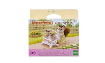 Sylvanian families 4533 podwójny wózek spacerowy
