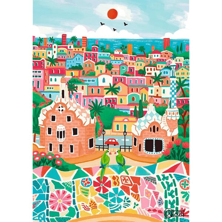 Puzzle Trefl 1000 Premium Plus The Art of Colour Barcelona Hiszpania 108941