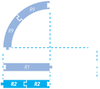 Dumica short straight rail set r2 203230