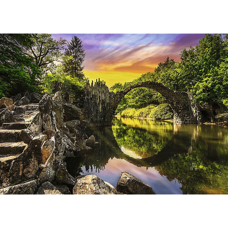 Puzzle Trefl 1000 Premium Plus Photo Odyssey Most Rakotza w Kromlau Niemcy 108118