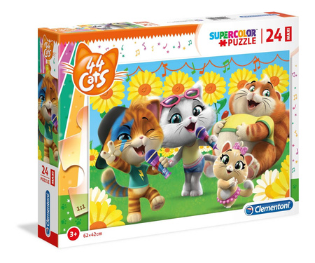 Clementoni puzzle 24 maxi super kolor 44 koty 