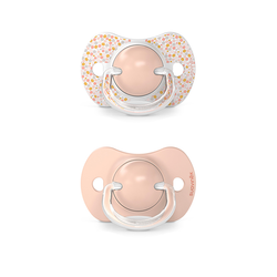 Suavinex Smoczek fizjologiczny SX Pro silikonowy 2 szt. | 6-18 m | brzoskwiniowy | Dreams