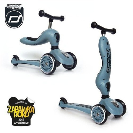 Scootandride jeździk i hulajnoga 2w1 steel 1-5lat 962711