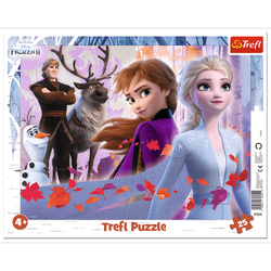 Puzzle trefl 25 ramkowe przygody w krainie lodu disney frozen ii