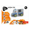 Trefl Zabawka drewniana Magnetic vehicle Police 618143