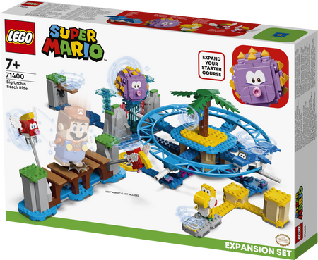 Lego 71400 Super Mario Zestaw rozszerzający Duży jeżowiec i zabawa na plaży