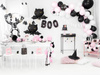 Balon 1m okrągły pastel black 