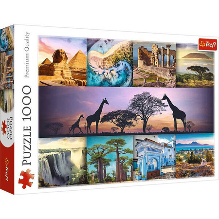 Puzzle Trefl 1000 Kolaż Afryka 107920