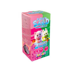 Tuban Piasek Fluffy zestaw różowy zielony 2x70g