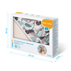 Babyono Okrycie kąpielowefrotte z uszkami Bunny Ears 100x100 cm grey 413524