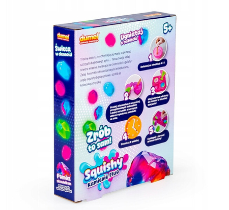 Dumel Squishy Kamienie fluo 306070
