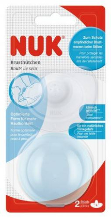 Nuk silikonowe osłonki brodawek sutkowych S 2 szt./blc. 373513