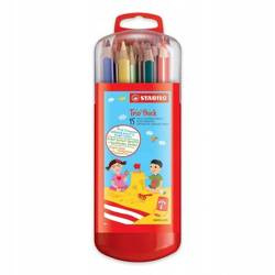 Kredki stabilo Trio grube Zebrui etui 15 kolorów